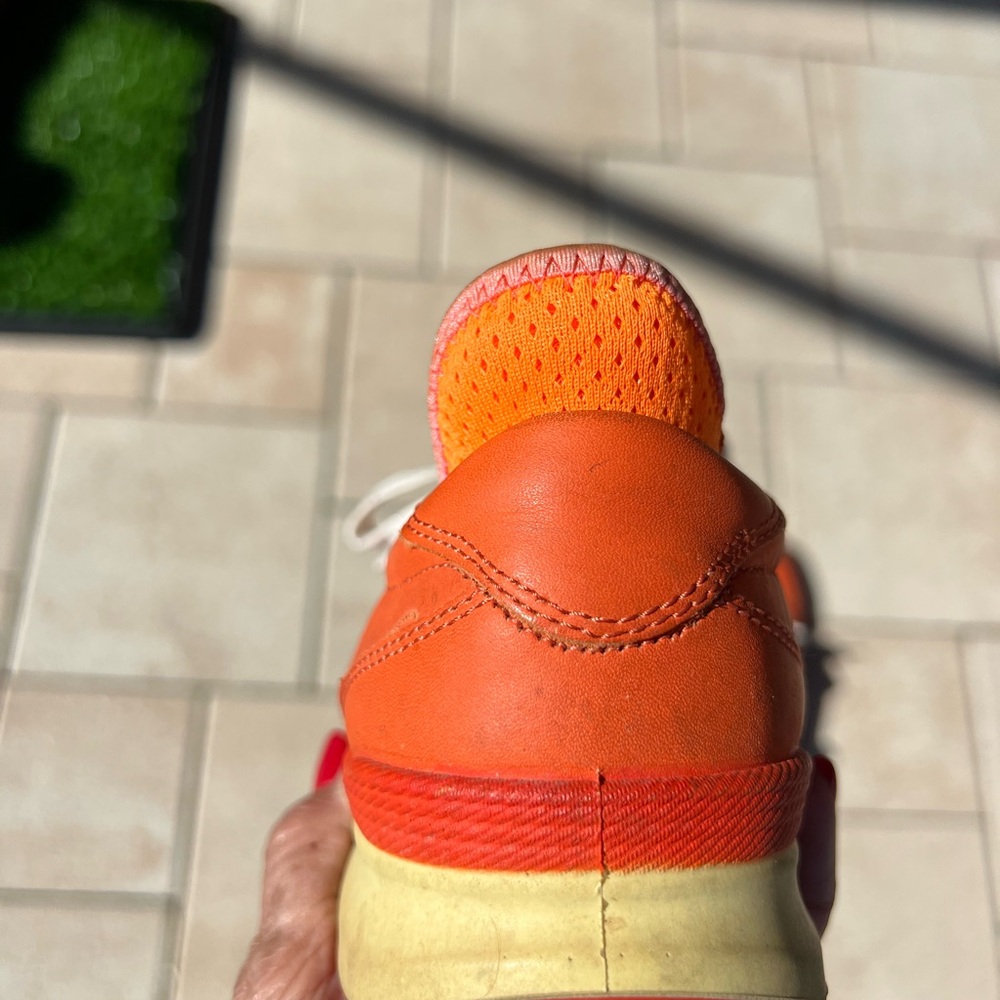 ECCO Bright Orange Casual Golf Sneakers-Womens Size 38 - Picture 4 of 8